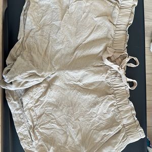 EUC Loft Linen Tie-Waist Shorts